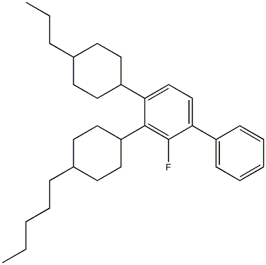 4-PROPYLCYCLOHEXYL-4''-PENTYLCYCLOHEXYL-2-FLUOROBIPHENYL Struktur