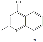 8-CHLORO-2-METHYLQUINOLIN-4-OL Struktur