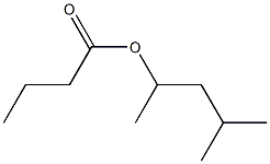 4-methyl-2-pentanol butyrate Struktur