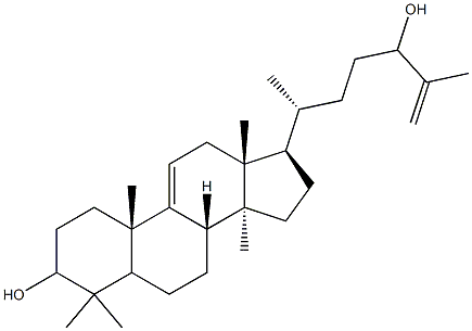 9(11),25-lanostadiene-3,24-diol Struktur