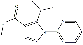 5-Isopropyl-1-pyrimidin-2-yl-1H-pyrazole-4-carboxylic	acid	methyl	ester Struktur