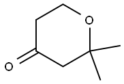 tetrahydro-2,2-dimethylpyran-4-one Struktur