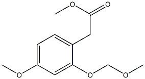 methyl2-(4-methoxy-2-(methoxymethoxy)phenyl)acetate Struktur