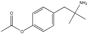 4-(2-AMINO-2-METHYL PROPYL)-PHENOL, ACETATE Struktur