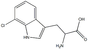 7-CHLORO-DL-TRYPTOPHAN Struktur