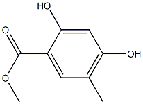 2,4-DIHYDROXY-5-METHYLBENZOIC ACID METHYL ESTER Struktur