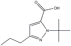 1-(1,1-DIMETHYLETHYL)-3-PROPYL-1H-PYRAZOLE-5-CARBOXYLICACID Struktur