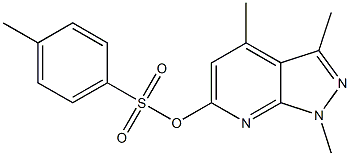 1,3,4-TRIMETHYL-1H-PYRAZOLO[3,4-B]PYRIDIN-6-YL 4-METHYLBENZENESULFONATE Struktur