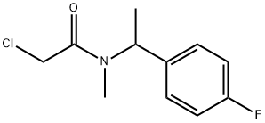 2-CHLORO-N-[1-(4-FLUOROPHENYL)ETHYL]-N-METHYLACETAMIDE Struktur