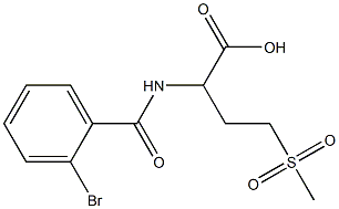 2-[(2-BROMOBENZOYL)AMINO]-4-(METHYLSULFONYL)BUTANOIC ACID Struktur