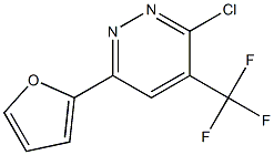 3-CHLORO-6-(2-FURYL)-4-(TRIFLUOROMETHYL)PYRIDAZINE Struktur