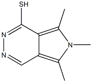 5,6,7-TRIMETHYL-6H-PYRROLO[3,4-D]PYRIDAZINE-1-THIOL Struktur