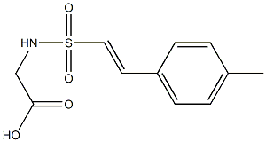 ({[2-(4-METHYLPHENYL)VINYL]SULFONYL}AMINO)ACETIC ACID Struktur