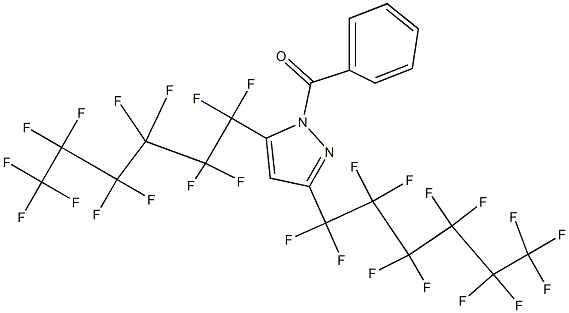 1-BENZOYL-3,5-BIS(PERFLUOROHEXYL)PYRAZOLE 97% Struktur