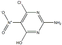 2-AMINO-4-HYDROXY-5-NITRO-6-CHLORO PYRIMIDINE Struktur