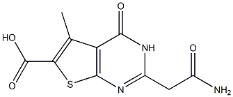 2-(2-AMINO-2-OXOETHYL)-5-METHYL-4-OXO-3,4-DIHYDROTHIENO[2,3-D]PYRIMIDINE-6-CARBOXYLIC ACID Struktur