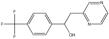 2-PYRAZIN-2-YL-1-(4-TRIFLUOROMETHYLPHENYL)ETHANOL 97% Struktur