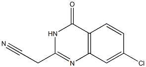 (7-CHLORO-4-OXO-3,4-DIHYDROQUINAZOLIN-2-YL)ACETONITRILE Struktur