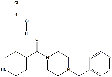 (4-BENZYLPIPERAZIN-1-YL)PIPERIDIN-4-YL-METHANONE DIHYDROCHLORIDE, 95+% Struktur