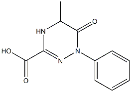 5-METHYL-6-OXO-1-PHENYL-1,4,5,6-TETRAHYDRO-1,2,4-TRIAZINE-3-CARBOXYLIC ACID Struktur