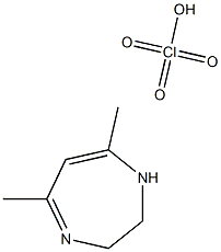 5,7-DIMETHYL-2,3-DIHYDRO-1H-[1,4]DIAZEPINEPERCHLORATE Struktur