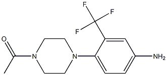 1-[4-(4-AMINO-2-TRIFLUOROMETHYLPHENYL)PIPERAZIN-1-YL]ETHANONE, 95+% Struktur