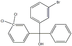 3-BROMO-3'',3''-DICHLOROTRITYL ALCOHOL 95% Struktur