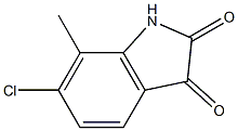 6-CHLORO-7-METHYL-1H-INDOLE-2,3-DIONE Struktur