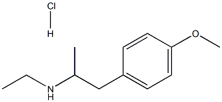 2-ETHYLAMINO-1-(4-METHOXYPHENYL)PROPANE HYDROCHLORIDE 98+% Struktur