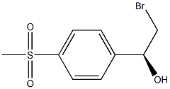 (1S)-2-BROMO-1-[4-(METHYLSULFONYL)PHENYL]ETHANOL Struktur