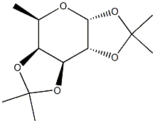 1,2:3,4-DI-O-ISOPROPYLIDENE-A-D-FUCOSE Struktur