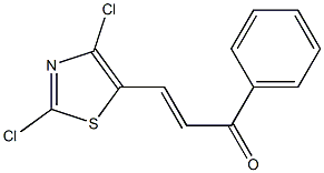 3-(2,4-DICHLORO-1,3-THIAZOL-5-YL)-1-PHENYLPROP-2-EN-1-ONE Struktur