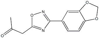 1-[3-(1,3-BENZODIOXOL-5-YL)-1,2,4-OXADIAZOL-5-YL]ACETONE Struktur