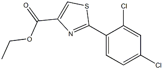 2-(2,4-DICHLOROPHENYL)THIAZOLE-4-CARBOXYLIC ACID ETHYL ESTER, 95+% Struktur