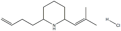 2-BUT-3-ENYL-6-(2-METHYL-PROPENYL)-PIPERIDINE HYDROCHLORIDE Struktur