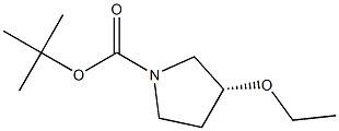 1-BOC-(R)-3-ETHOXYPYRROLIDINE Struktur