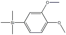 1-(TRIMETHYLSILYL)-3,4-DIMETHOXYBENZENE 96% Struktur