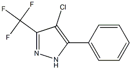 4-CHLORO-3-(TRIFLUOROMETHYL)-5-(PHENYL)PYRAZOLE 97% Struktur