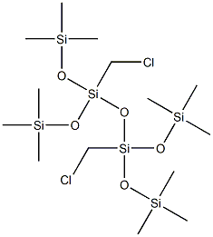 1,3-BIS(CHLOROMETHYL)-1,1,3,3-TETRAKIS(TRIMETHYLSILOXY)DISILOXANE 95% Struktur