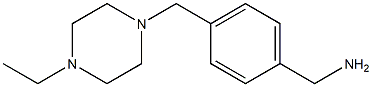 4-(4-ETHYLPIPERAZIN-1-YLMETHYL)BENZYLAMINE, 95+% Struktur