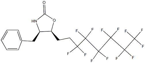 (4R,5S)-(+)-4-BENZYL-5-(3,3,4,4,5,5,6,6,7,7,8,8,8-TRIDECAFLUOROOCTYL)-2-OXAZOLIDINONE, 99% Struktur