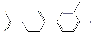 5-(3,4-DIFLUOROPHENYL)-5-OXOVALERIC ACID 95% Struktur