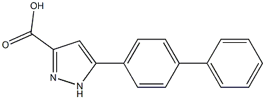 5-BIPHENYL-4-YL-1H-PYRAZOLE-3-CARBOXYLIC ACID, 95+% Struktur