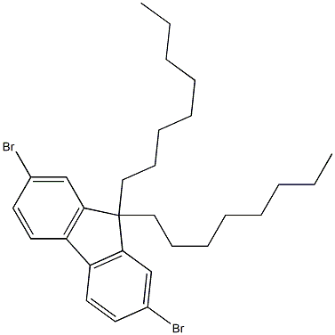 2,7-Dibromo-9,9-dioctyl-9H-fluorene Struktur