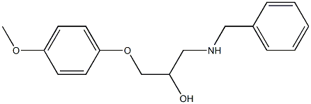 1-Benzylamino-3-(4-methoxy-phenoxy)-propan-2-ol Struktur