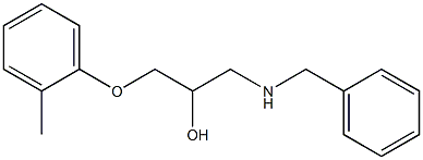 1-Benzylamino-3-o-tolyloxy-propan-2-ol Struktur