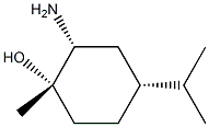 trans-2-Amino-4(R )-isopropyl-1-methyl-cyclohexanol Struktur