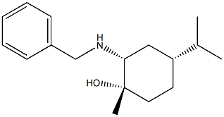 trans-2-Benzylamino-4(R )-isopropyl-1-methyl-cyclohexanol Struktur