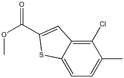 4-CHLORO-5-METHYL-BENZO[B]THIOPHENE-2-CARBOXYLIC ACID METHYL ESTER Struktur