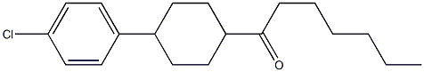 1-(4-(4-CHLOROPHENYL)CYCLOHEXYL)HEPTAN-1-ONE Struktur